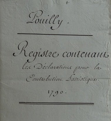 contribution patriotique 1790