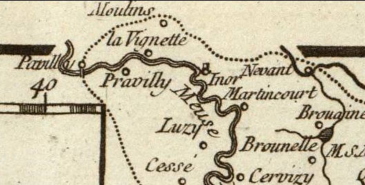 carte pouilly 1756