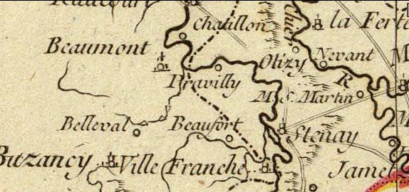 carte pouilly bonne rigobert 1786
