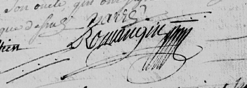 signature Charles Romangin