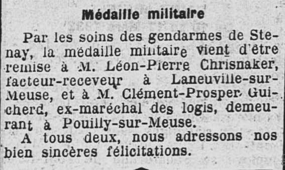 clement guichard medaille militaire